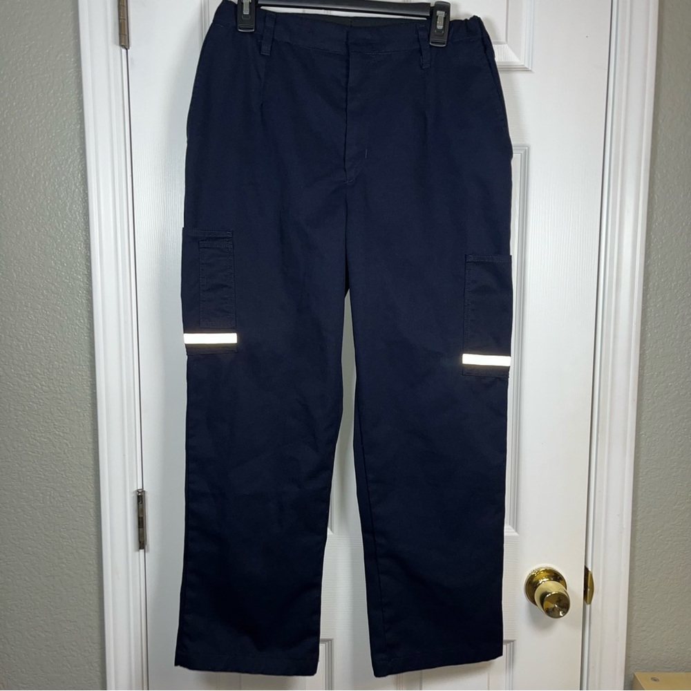 FedEx Pants 10R 28 Navy Blue Employee Delivery Work Uniform Reflective Stan Herm